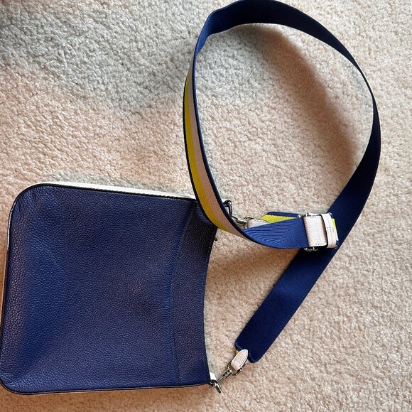 kate spade new york Hudson Color Blocked Pebble Leather Messenger Crossbody - Picture 2 of 5